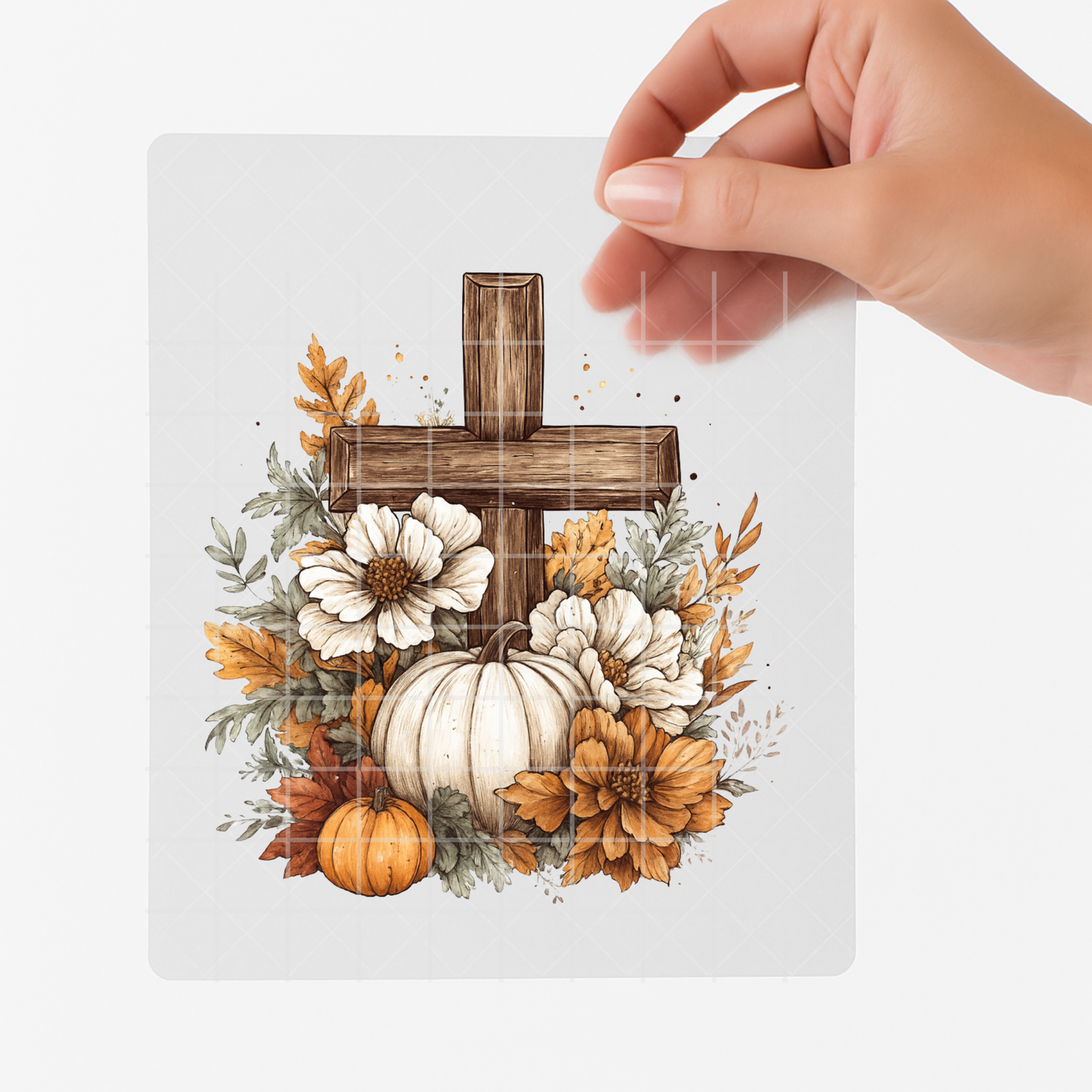 Autumn Grace Cross – Adult DTF Transfer