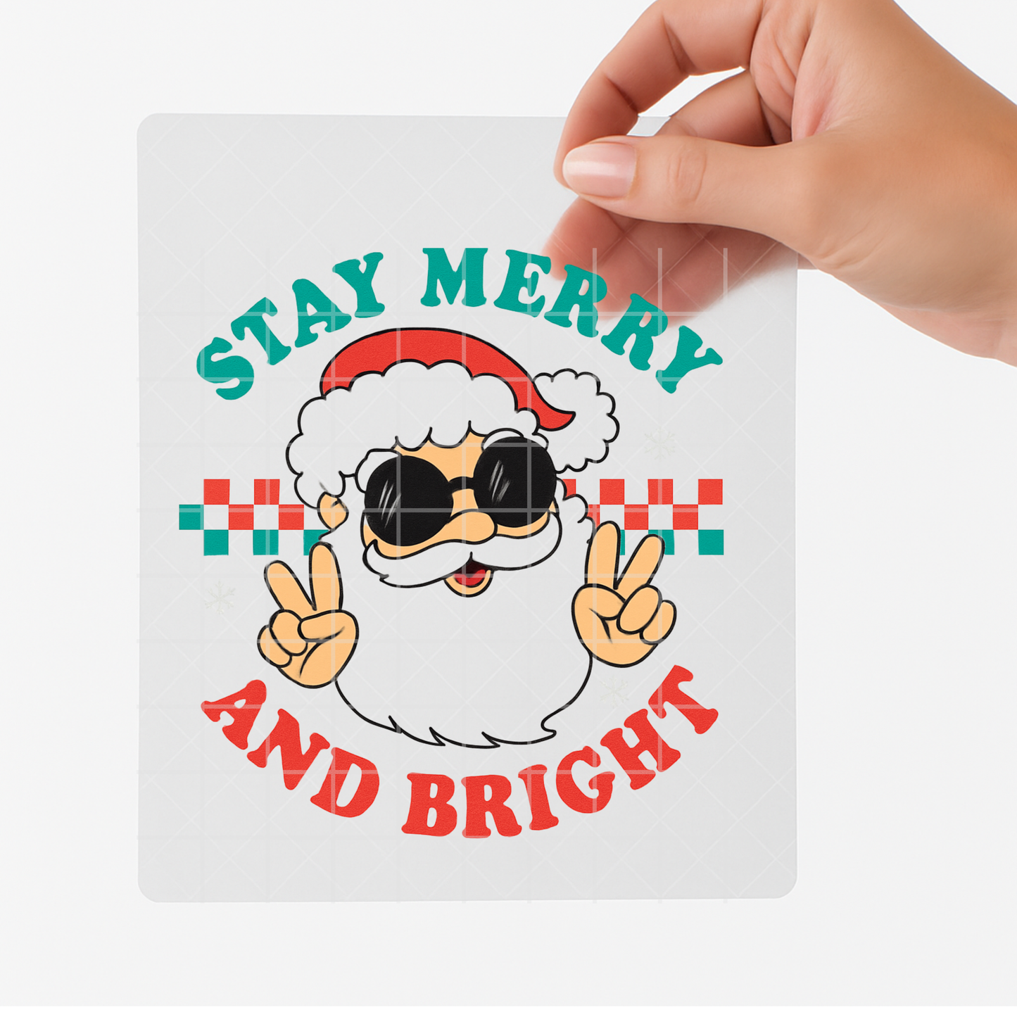 Cool Santa Kids DTF Transfer