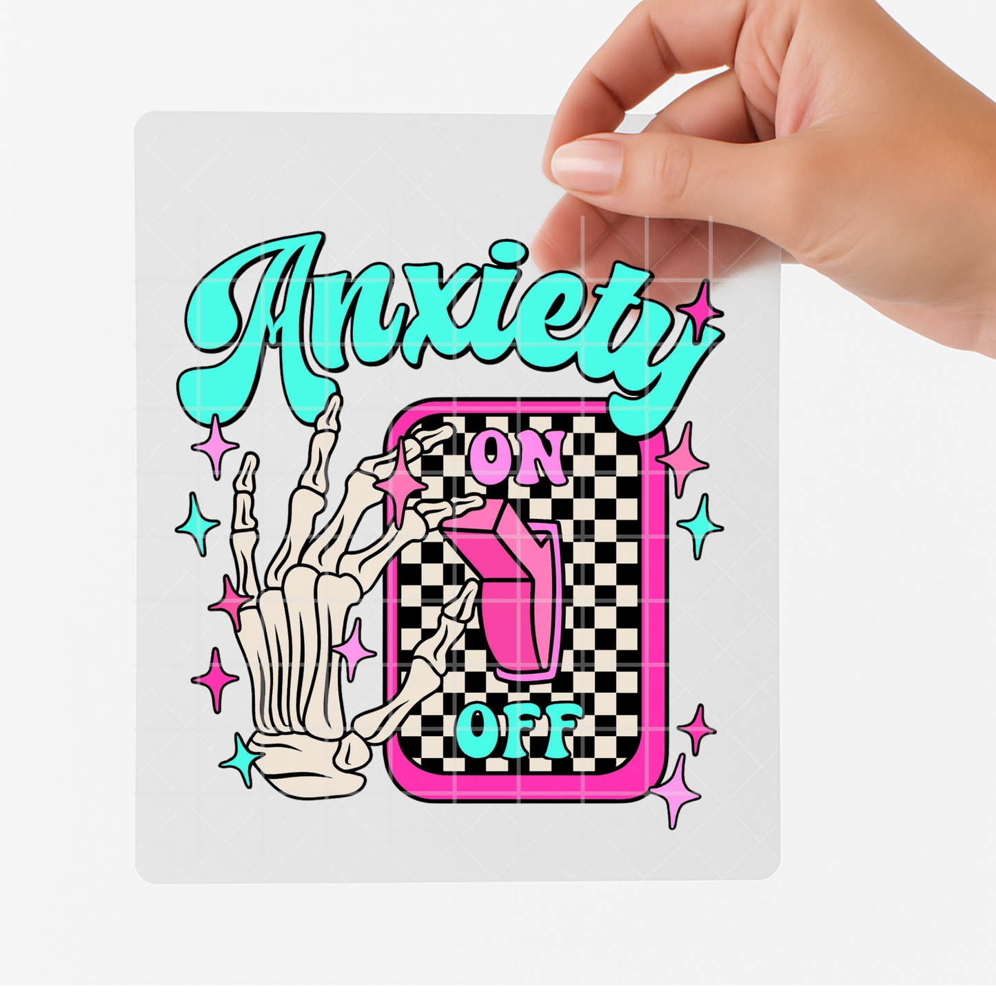 Anxiety On/Off DTF Transfer