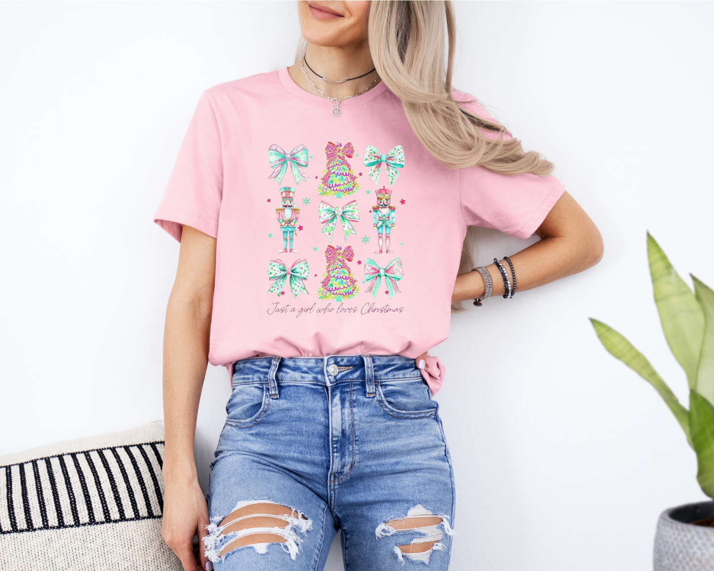 Nutcracker & Bow Christmas Transfer