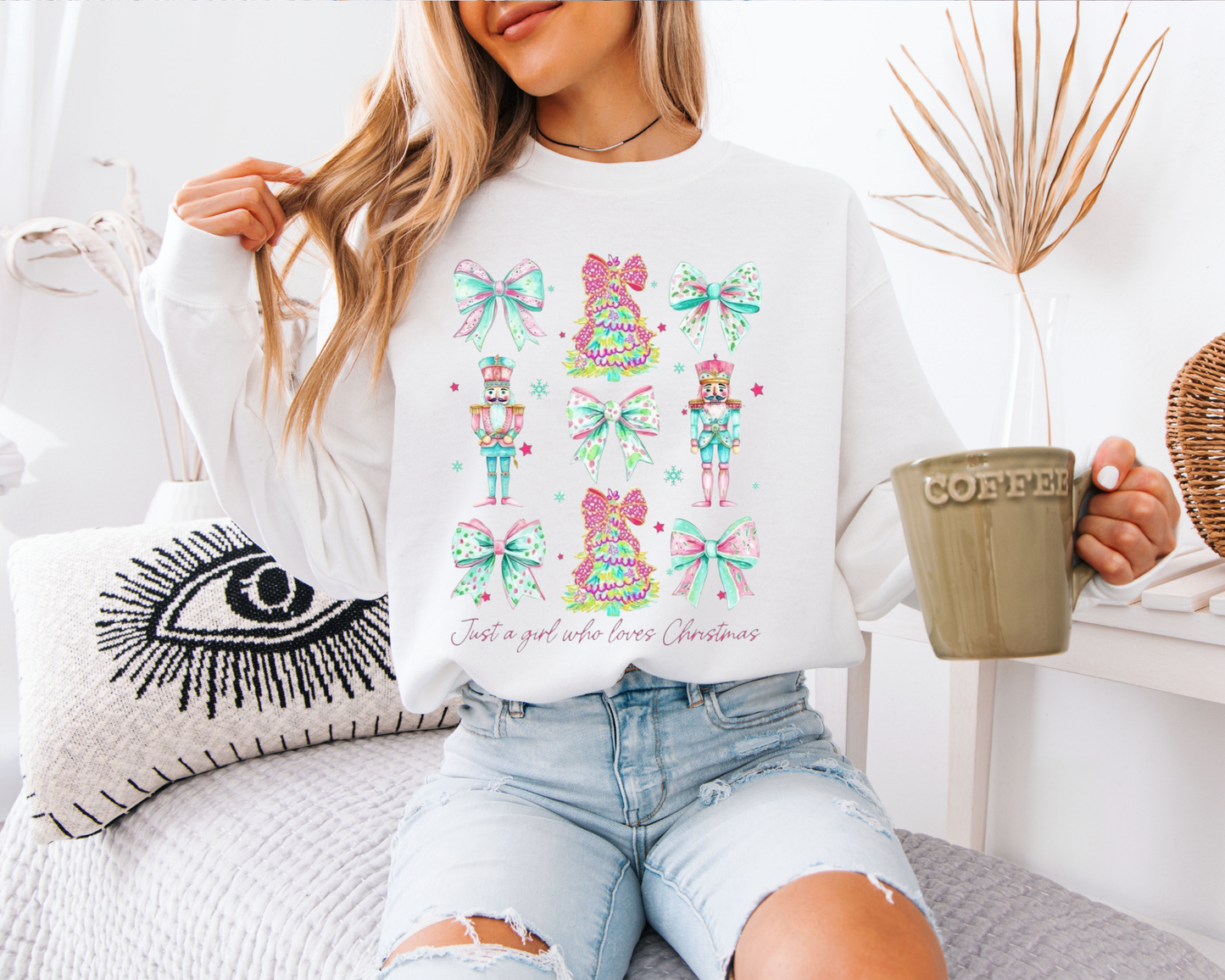 Nutcracker & Bow Christmas Transfer