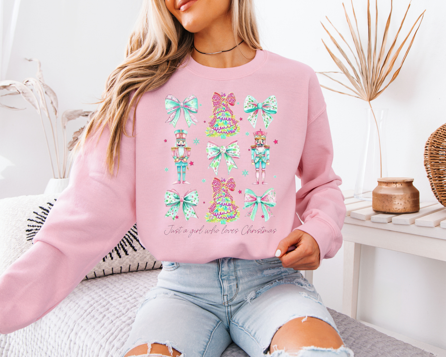 Nutcracker & Bow Christmas Transfer