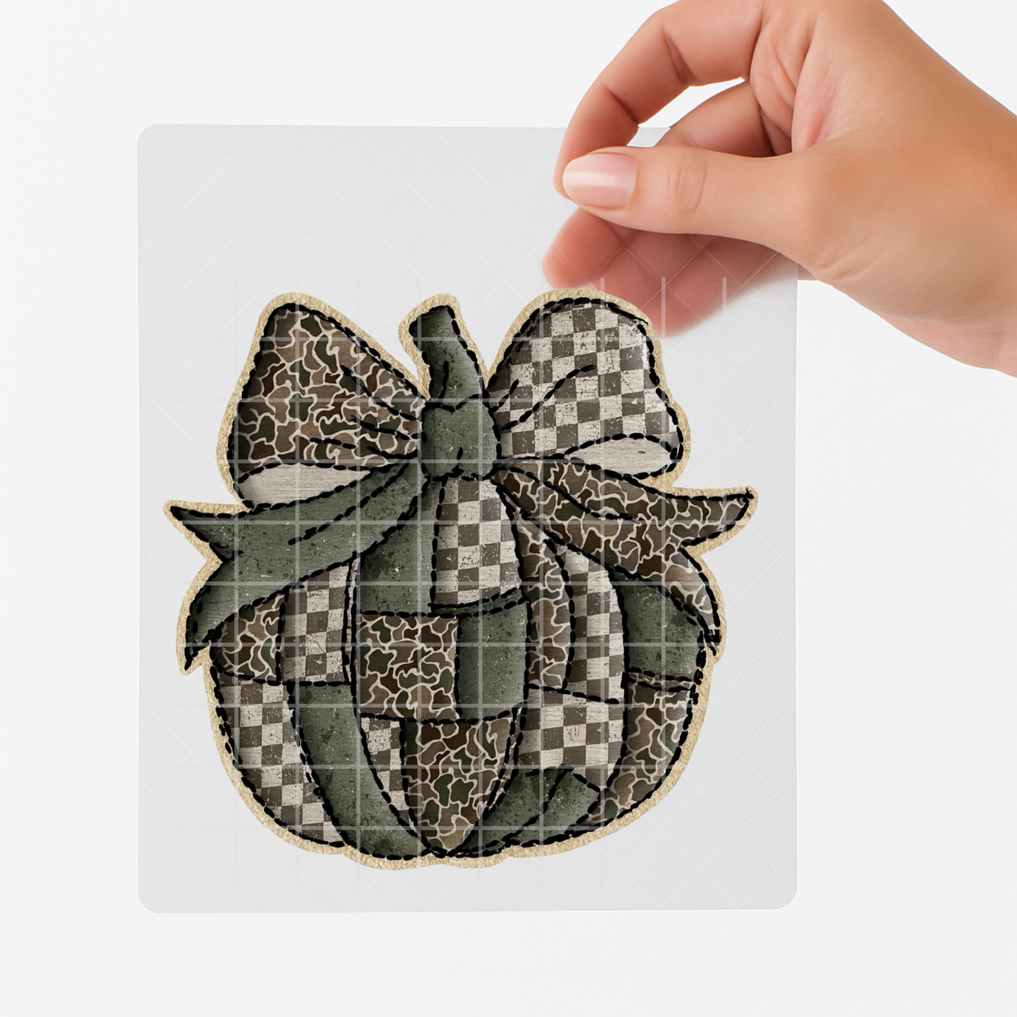 Rustic Patch Pumpkin – Adult DTF Transfer