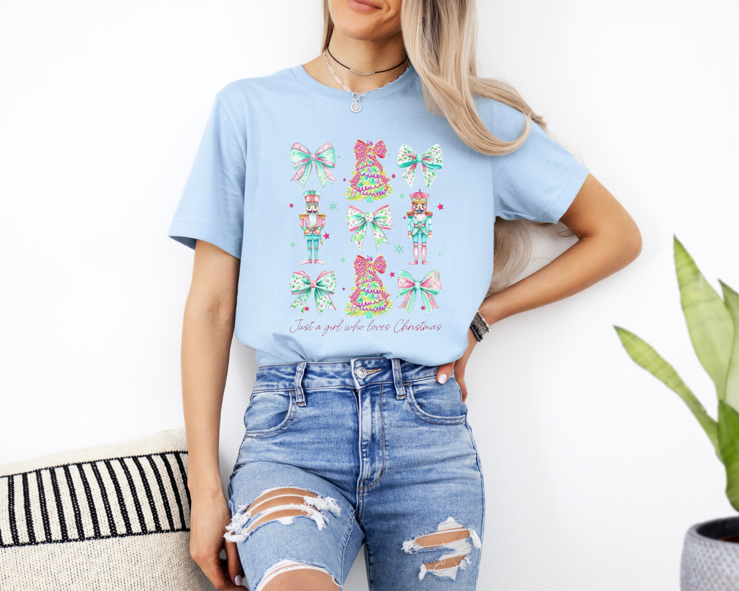 Nutcracker & Bow Christmas Transfer