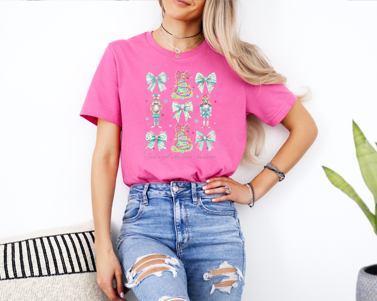 Nutcracker & Bow Christmas Transfer