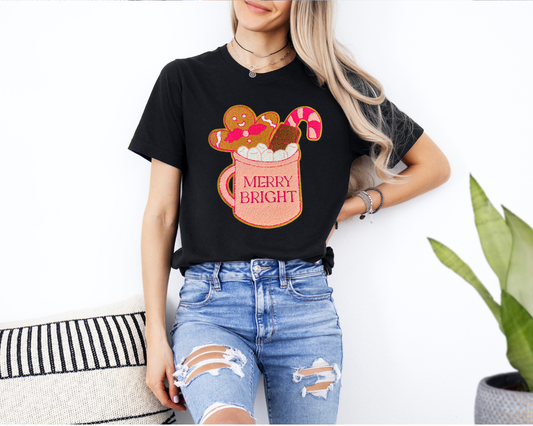 Merry & Bright Cocoa Patch Top