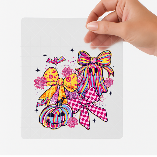 Spooky Bows & Boos Crew DTF Transfer