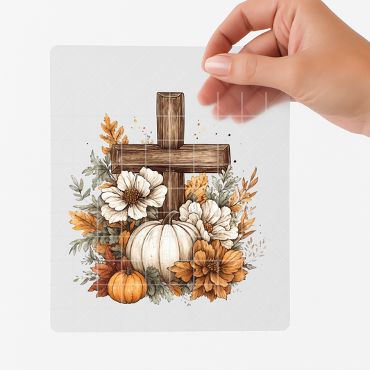 Autumn Grace Cross – Adult DTF Transfer