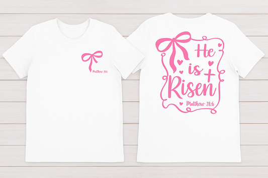 He Is Risen Screen Print Transfer