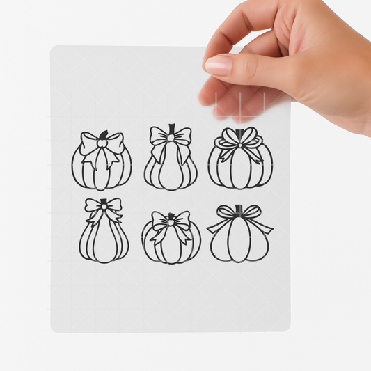 Mini Pumpkin Bow Set – Adult DTF Transfer
