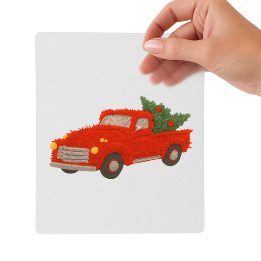 Red Truck Christmas– Adult DTF Transfer