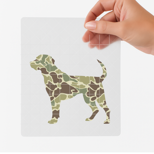 Camo Dog DTF Transfer
