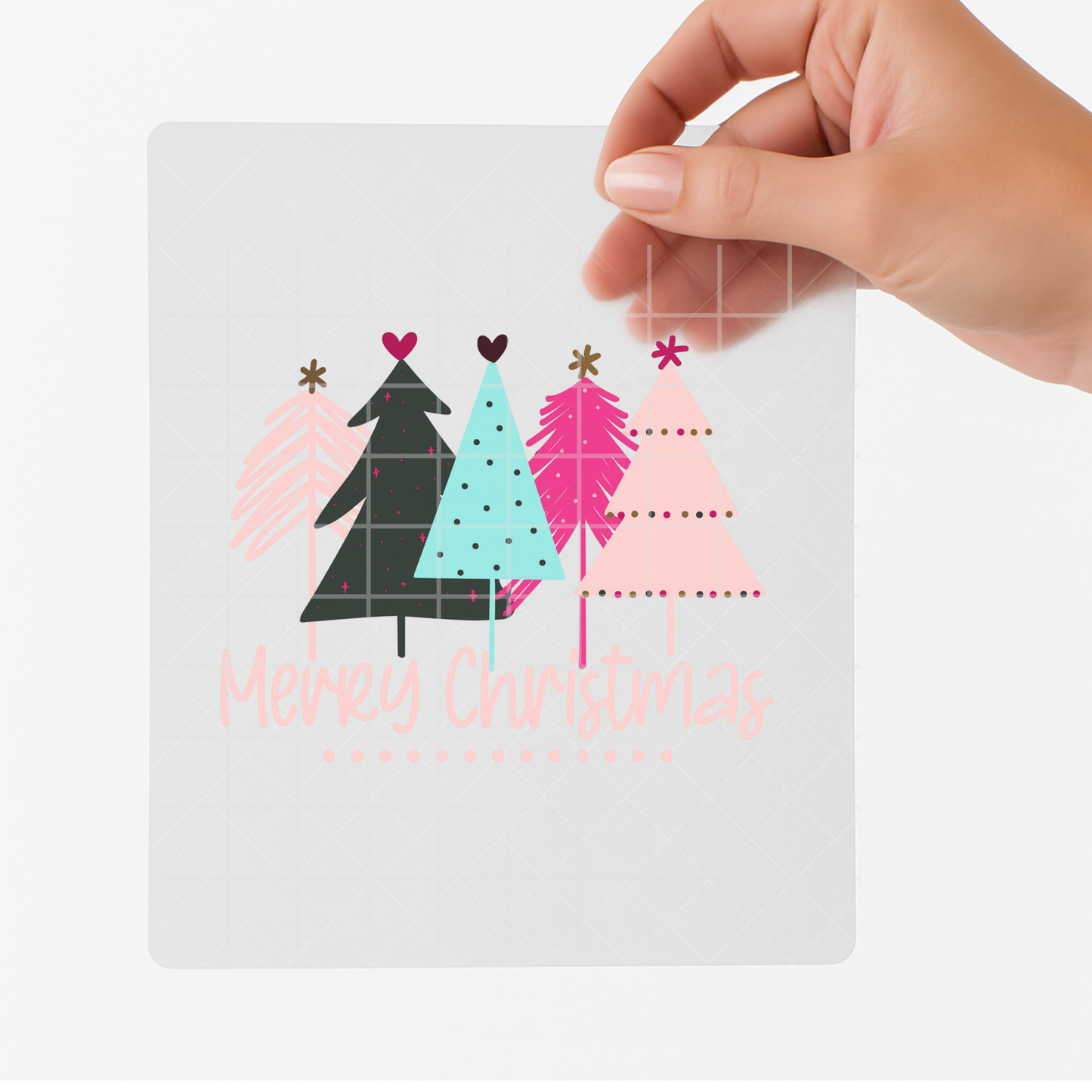 Pastel Christmas Tree DTF Transfer