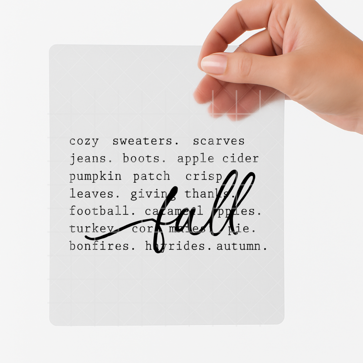 Cozy Fall DTF Transfer